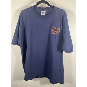 Vintage 90s Midwest Embroidery Syracuse Orangemen Shirt Made in USA Mens XL (A)